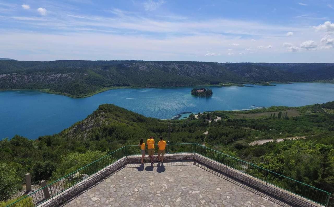 Villa Scolopax Rusticola Skradin With Heated Pool ภายนอก รูปภาพ