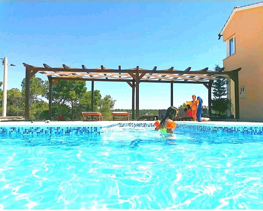 Villa Scolopax Rusticola Skradin With Heated Pool ภายนอก รูปภาพ