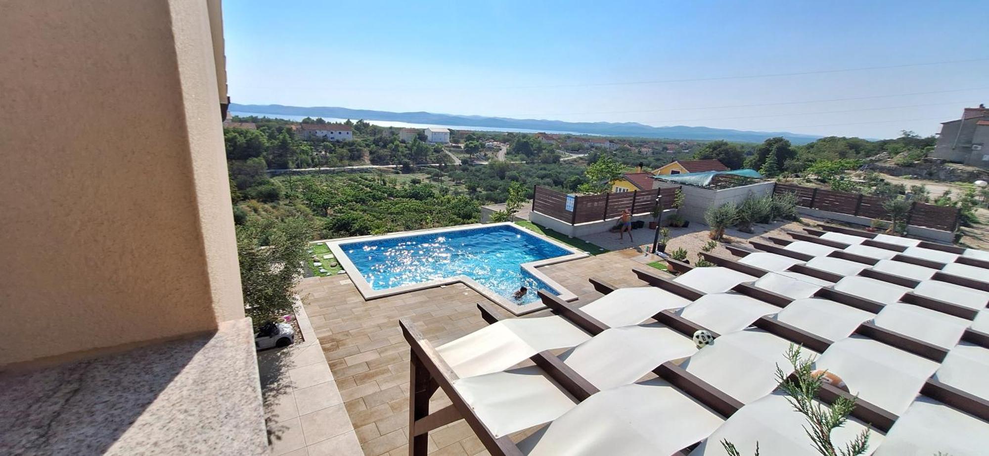 Villa Scolopax Rusticola Skradin With Heated Pool ภายนอก รูปภาพ