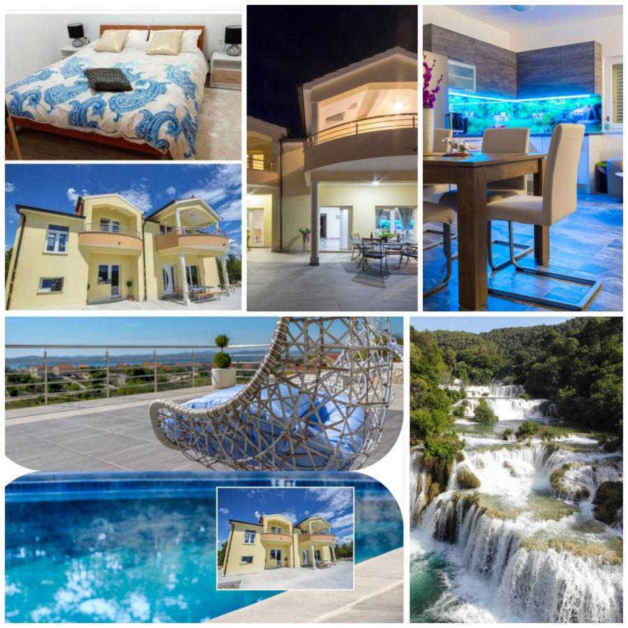 Villa Scolopax Rusticola Skradin With Heated Pool ภายนอก รูปภาพ