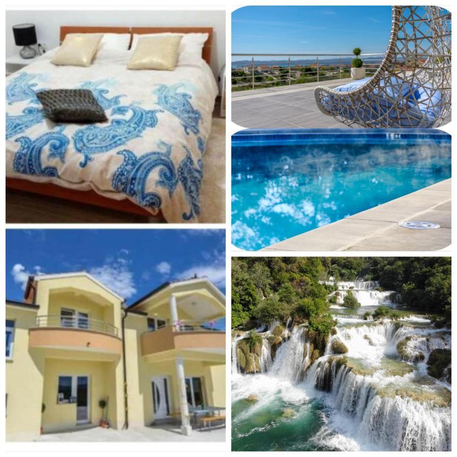 Villa Scolopax Rusticola Skradin With Heated Pool ภายนอก รูปภาพ